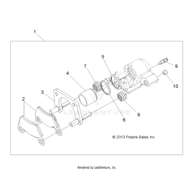 BRAKES, CALIPER, REAR - A17DCE87AU (49ATVCALIPERRR14SP325)