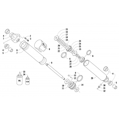 REAR SUSPENSION REAR ARM SHOCK ABSORBER