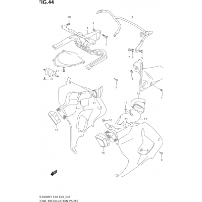 COWLING BODY INSTALLATION PARTS