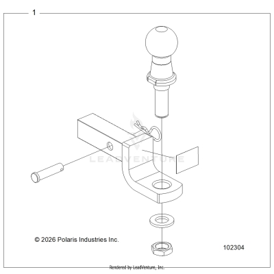 CHASSIS, HITCH - A25SKE57C1/CK/E1/EK (102304)