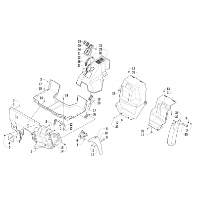 CONSOLE AND FLOOR PANEL ASSEMBLY