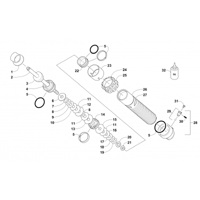 FRONT SUSPENSION SHOCK ABSORBER