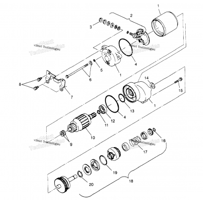 Starting Motor 4X4 300