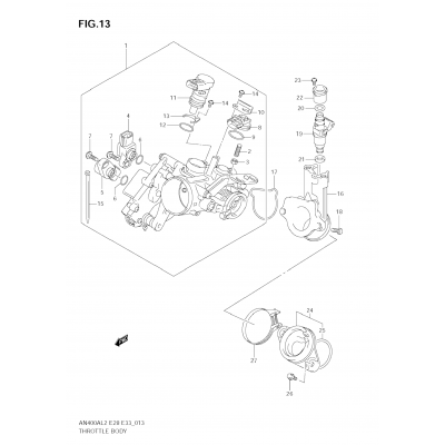 THROTTLE BODY (AN400ZA L2 E28)