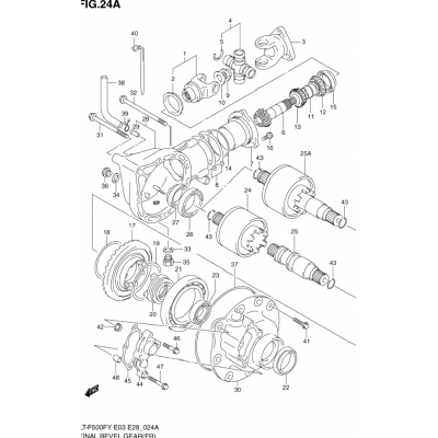 FINAL BEVEL GEAR (FRONT)(MODEL K1/K2)