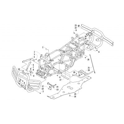 FRAME AND RELATED PARTS