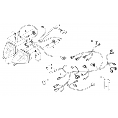 HEADLIGHT AND WIRING ASSEMBLIES