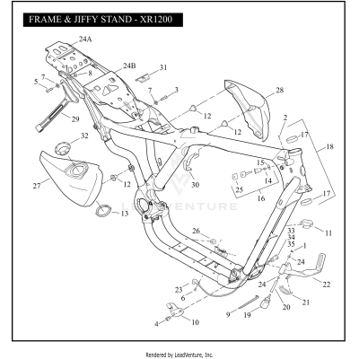 FRAME & JIFFY STAND - XR1200