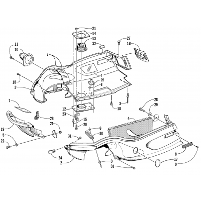 BELLY PAN AND FRONT BUMPER ASSEMBLY