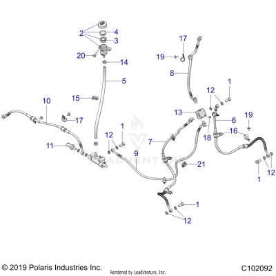 BRAKES, BRAKE LINES - A25HBA07B5/B7 (C102092)