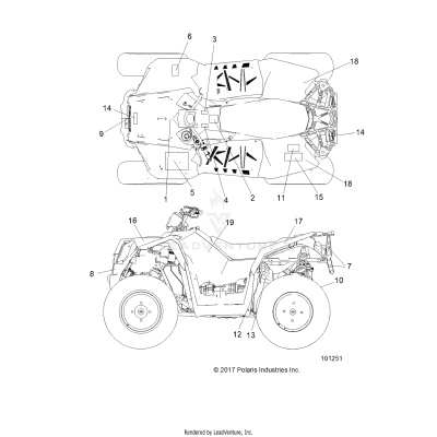 BODY, DECALS - A19SVA85BG (101251)