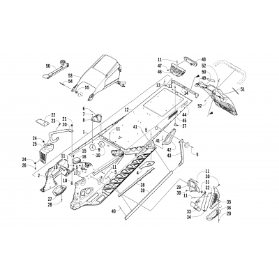 TUNNEL AND SNOWFLAP ASSEMBLY