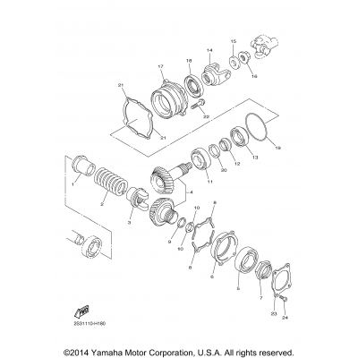 Middle Drive Gear