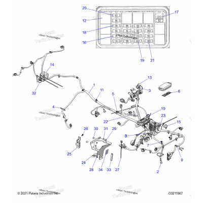 Electrical, Main Wire Harness