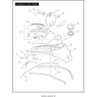 CONSOLE, FUEL TANK
