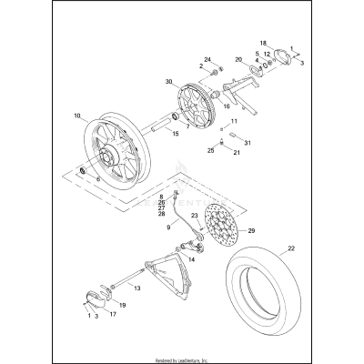 WHEEL, REAR