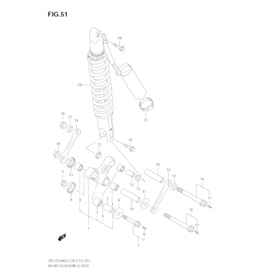 REAR CUSHION LEVER