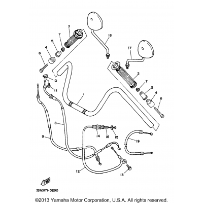 Steering Handle Cable