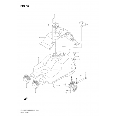 FUEL TANK (LT-F400FK8/FK9/FUL0)