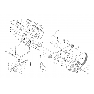 ENGINE AND RELATED PARTS