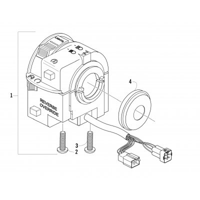 CONTROL SWITCH HOUSING ASSEMBLY [89209]