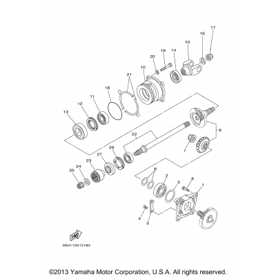 Middle Drive Gear