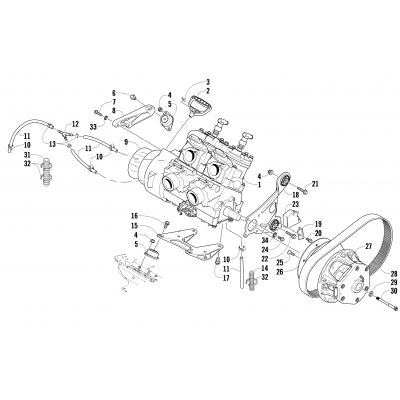 ENGINE AND RELATED PARTS