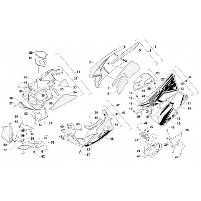 SKID PLATE AND SIDE PANEL ASSEMBLY