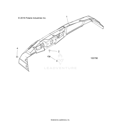BODY, BUMPER, REAR - A17HAA15N7 (100796)
