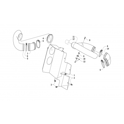 CASE/BELT COOLING ASSEMBLY