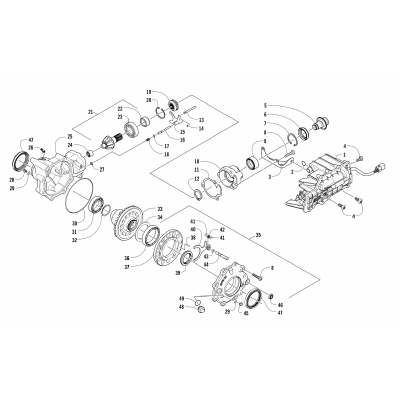 FRONT DRIVE GEARCASE ASSEMBLY