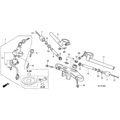 HANDLEBAR / TOP BRIDGE