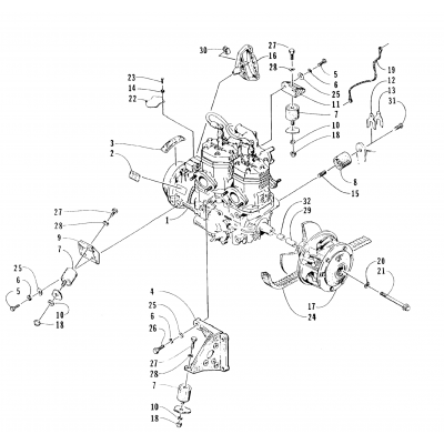 ENGINE AND RELATED PARTS