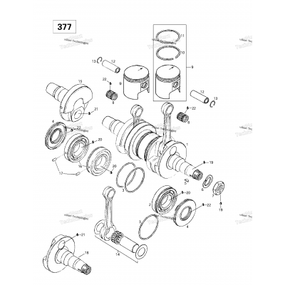 Crankshaft And Pistons (377)
