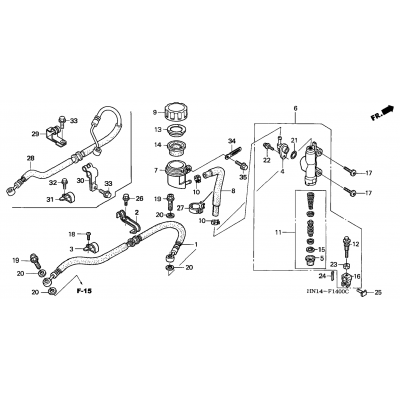 REAR BRAKE MASTER CYLINDER