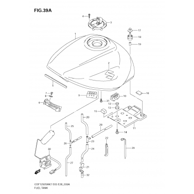 FUEL TANK (MODEL K9)