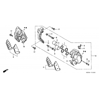 FRONT BRAKE CALIPER