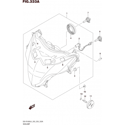 HEADLAMP (GSX-R1000L5 E03)