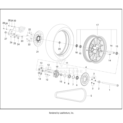 WHEEL, REAR
