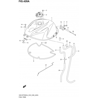 FUEL TANK (GSX-R750ZL4 E03)