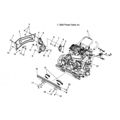 Engine Mounting Rh & Front /Hsa/Hsb/Me7hs/Mp8ds/Dsa/Dsb/Me8ds
