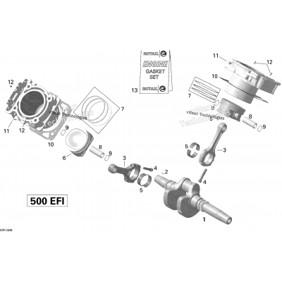 Crankshaft, Piston And Cylinder