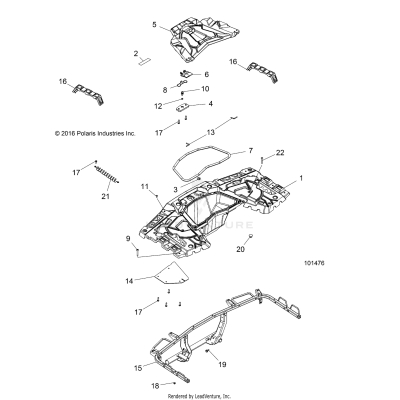 BODY, REAR RACK - A19SXE95FR (101476)