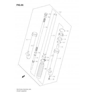 FRONT DAMPER (DR-Z125 E33)