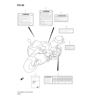 LABEL (GSX-R600L2 E03)