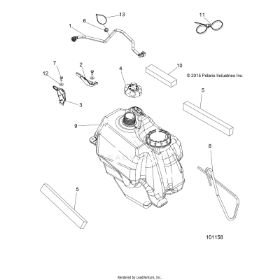 BODY, FUEL TANK ASM. - A17S6E57A1 [101158]