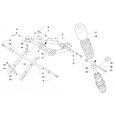 REAR SUSPENSION FRONT ARM ASSEMBLY