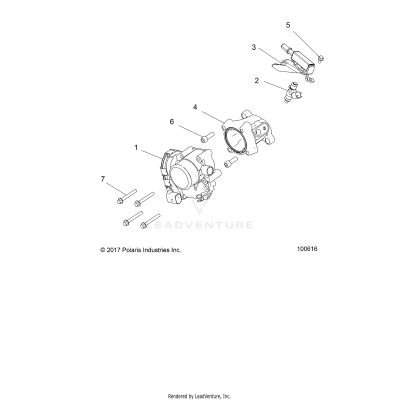 ENGINE, THROTTLE BODY and FUEL RAIL - A19DBA50A5 (100616)