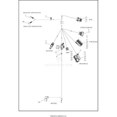 WIRING HARNESS, MAIN, ABS