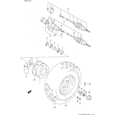 FRONT WHEEL (SEE NOTE)